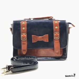 ecosusi vintage leather messenger bag